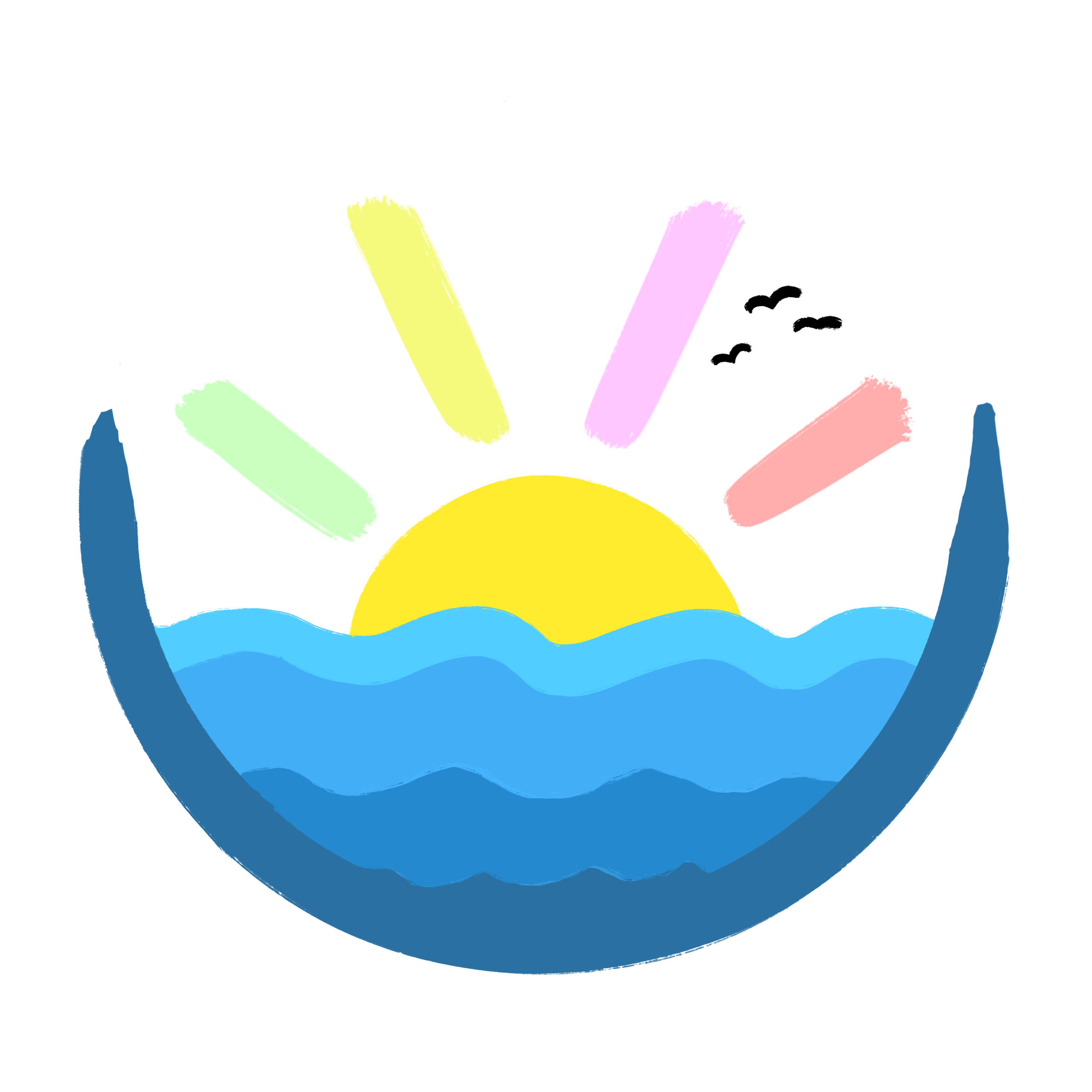 Sakura Sunset Logo Transparent